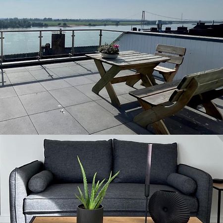 Panorama - Exklusives Apartment An Der Promenade Mit Dachterrasse & Rheinblick Emmerich am Rhein Esterno foto